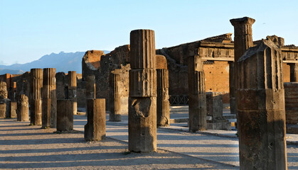 pompei, ancient ruins- naples in italy