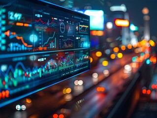 Poster - smart city dashboard monitoring urban energy traffic and resource availability