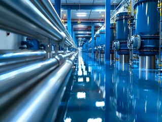 Poster - cutting edge ai powered water desalination facility optimizing resource management for sustainable s