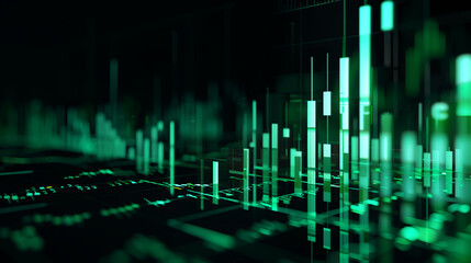 Poster - abstrakt stock market  background