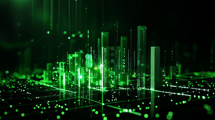 Poster - abstrakt stock market  background