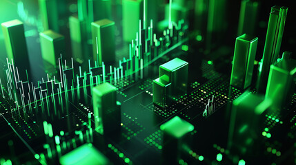 Poster - abstrakt stock market  background