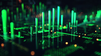 Poster - abstrakt stock market  background
