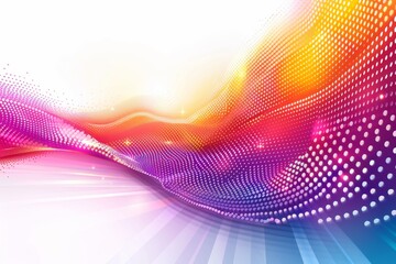 Poster - Fluid gradient waves in pink, orange, and purple with a smooth and dynamic texture, abstract background