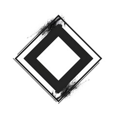 Poster - Minimalist Black Metal Frame with Geometric Design  Showcasing Clean Lines and Modern Aesthetic