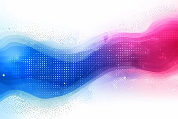 Sticker - Fluid gradient waves in blue and pink with a smooth texture, abstract digital background