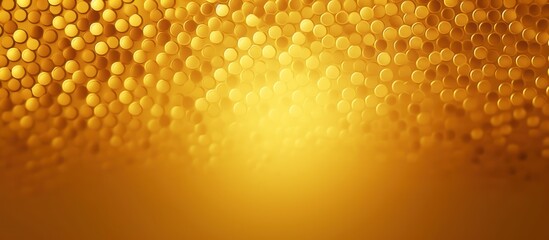 Abstract Golden Circles Pattern with Blurred Background