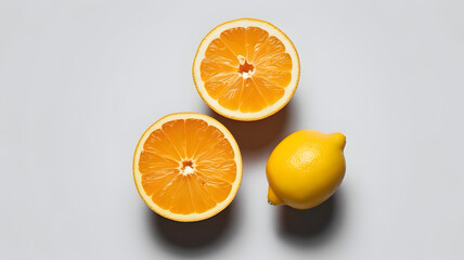 Wall Mural - Citrus on an abstract background