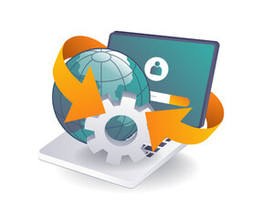 Aufkleber - Personal Accounts in Computer Technology