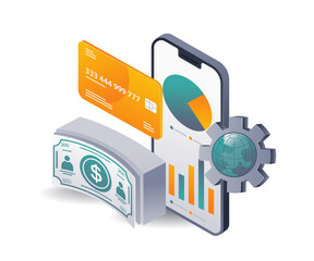Aufkleber - Financial analysis in business management