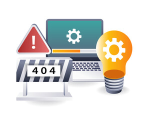 Leinwandbilder - Effective Management of 404 Error Codes