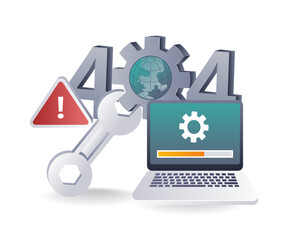 Leinwandbilder - Dealing with Error 404 on Your Computer