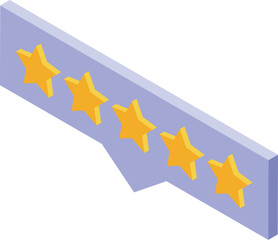 Poster - Five star rating showing positive review for client satisfaction and customer experience
