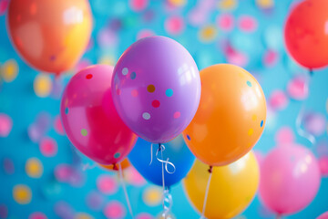 multi-colour balloons for decoration birthday party and other events generated by AI 