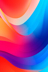 Wall Mural - an abstract background featuring smooth, flowing shapes in a gradient of soft, pastel colors. the de