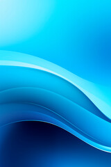 Wall Mural - this abstract image presents a smooth blue gradient background. the light, fluid, and modern design 