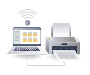 Poster - Connecting Computer and Printer Networks