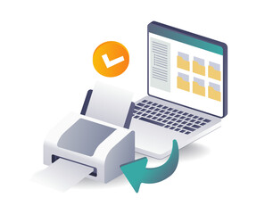 Poster - Computer Technology Data Printing System