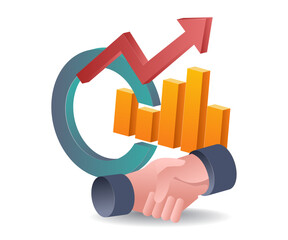 Wall Mural - Agreement on Business Growth Analysis