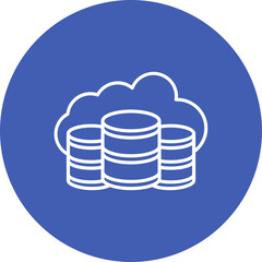 Sticker - Cloud database Icon