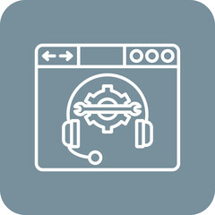 Sticker - Online support Icon