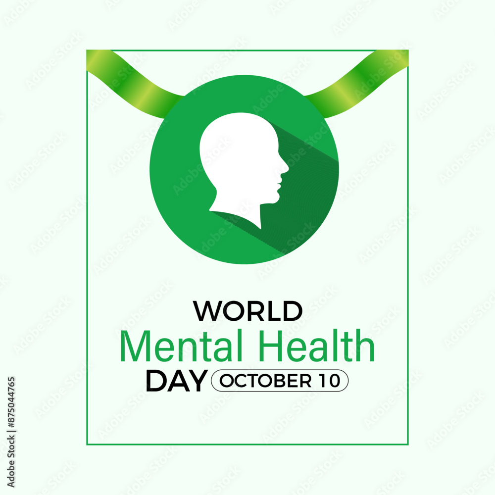 world mental health day observed on october 10. Health Care concept ...
