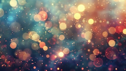 Sticker - Elegant festive background with bokeh lights and stars Texture