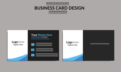 Wall Mural - modern business card template .vector design clean and creative.
