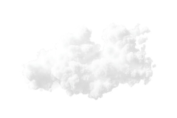Wall Mural - White cloud flying isolated on transparent