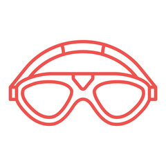 Wall Mural - Swimming goggles Icon