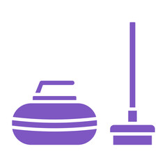 Sticker - Curling Icon