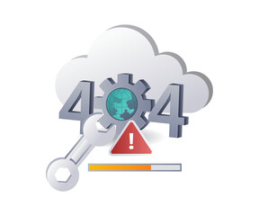 Leinwandbilder - Understanding the 404 Error Warning in Internet Technology