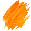 © Michael - High-resolution textured orange brush stroke with a clear background