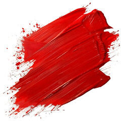 Aufkleber - High-quality image of a textured red paint smear, ideal for artistic designs