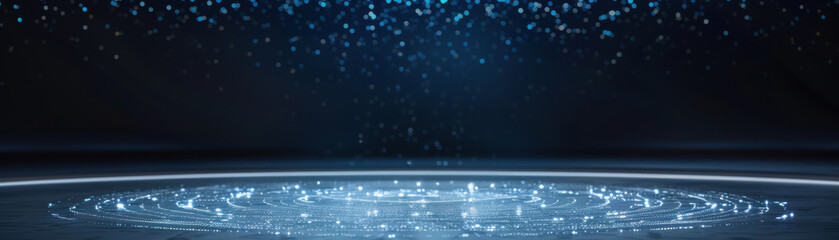 Wall Mural - A blue background with a lot of sparkles