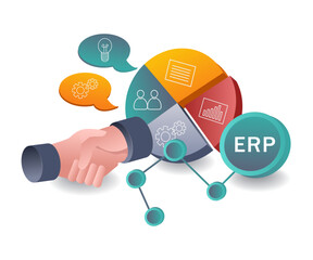 Aufkleber - Embracing ERP System Development in Business