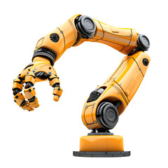 Aufkleber - Industrial robotic arm isolated on transparent background
