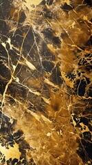 Gold White Cracked Marble rock stone marble texture wallpaper background. AI generated illustration