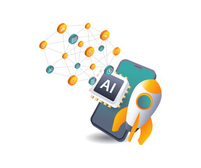 Poster - AI Smartphone App Startup Launch Event