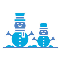 Wall Mural - Snowman Icon