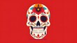 © irawan - day of the dead skull vector concept background