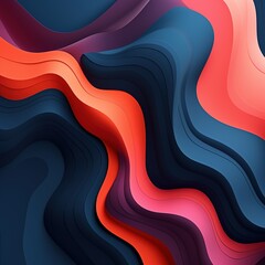 Canvas Print - abstract background with waves