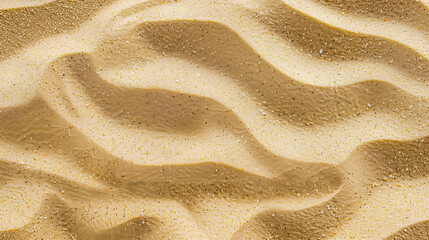 Wall Mural - wavy beach sand texture background top view copy space