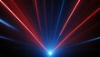 © soyibakter - Vibrant Laser Neon Lights Flash and Illuminate in Red and Blue Generated Ai