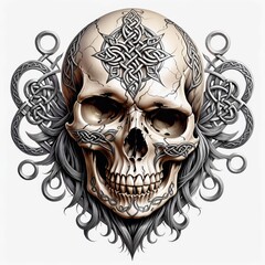 Celtic Skull Ornament