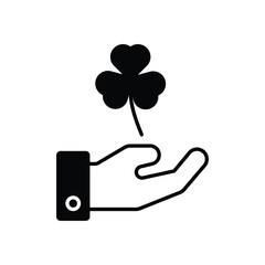 Shamrock vector icon