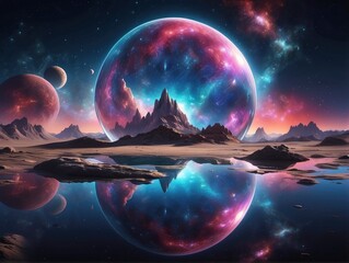 planet in space