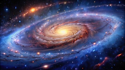 Wall Mural - endless universe filled with mesmerizing galaxy stars , space, cosmos, astronomical, cosmic, galaxy,