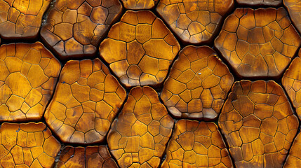 Aufkleber - Abstract background created by a repeating pattern of cracked ceramic tiles