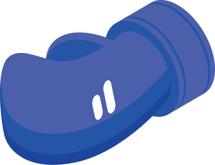 Poster - Blue vr controller isometric illustration, representing a concept of virtual reality gaming and modern technologies